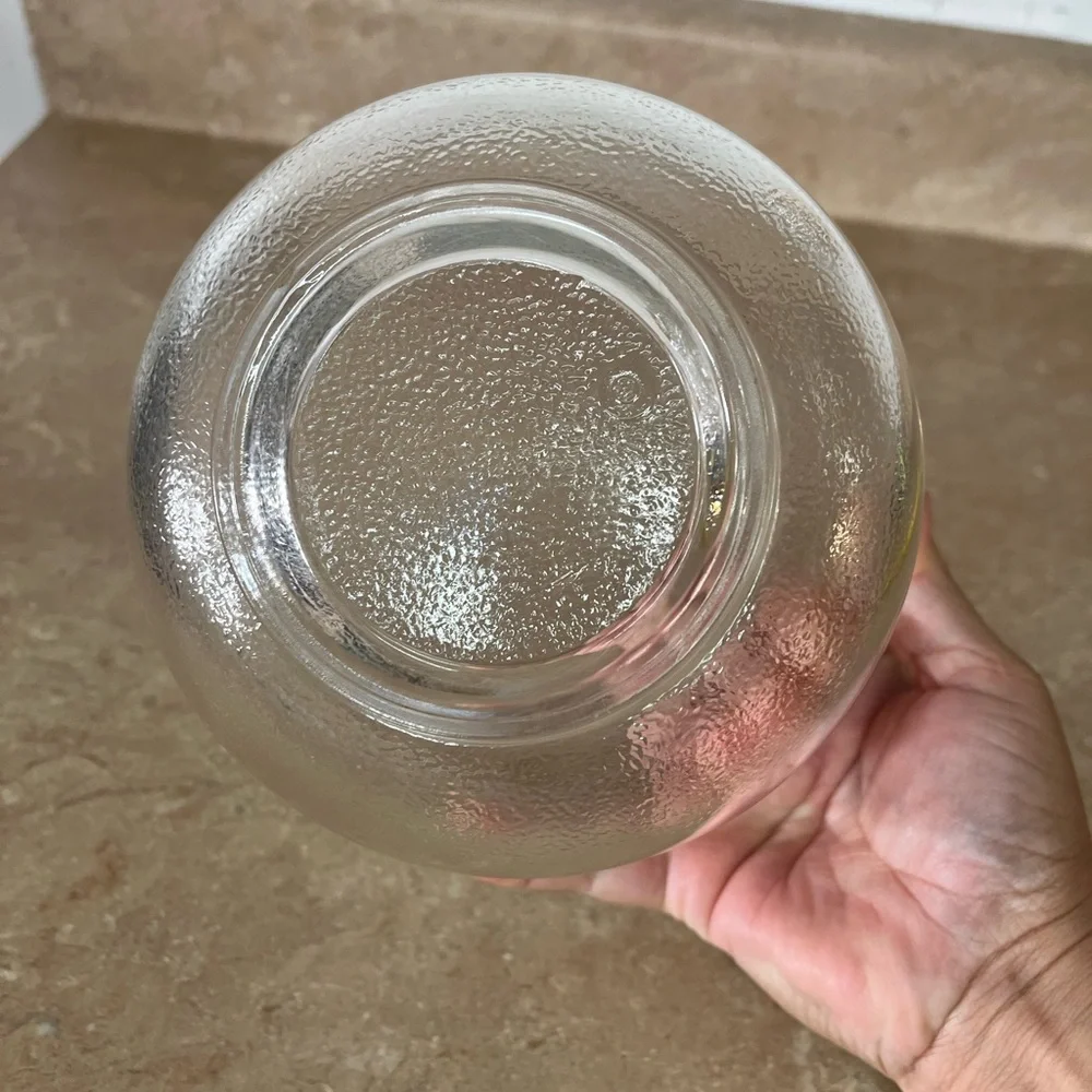 Vintage Clear Glass Bowl - Simple Rounded Design
